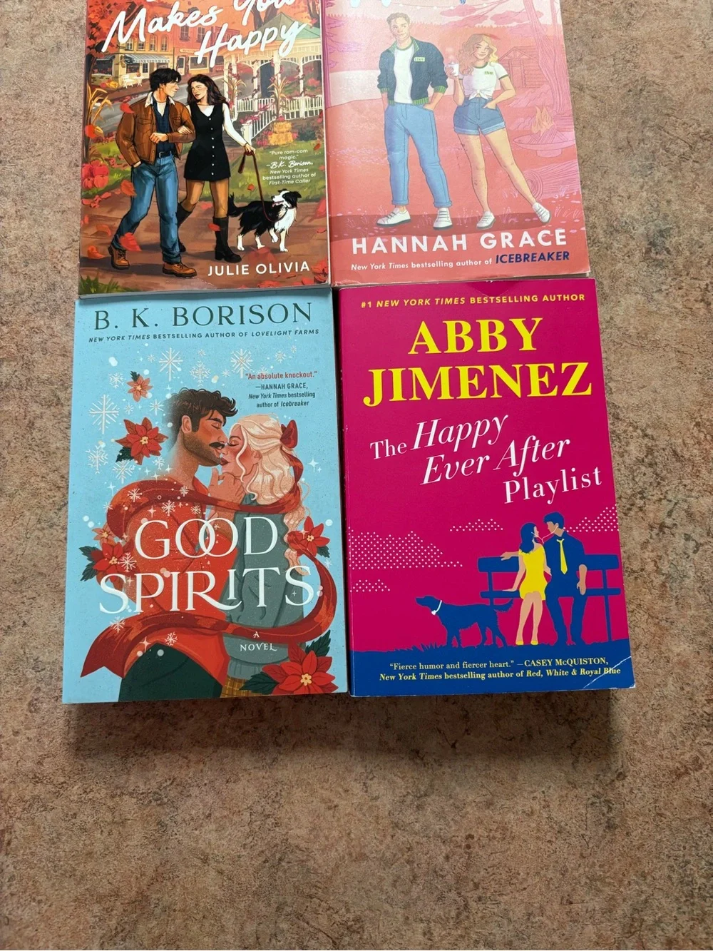 If It Makes You Happy, Wildfire, Good Spirits, Happy Ever After Playlist books